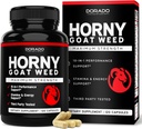 Horny Goat Weed For Men and Women - [Maximum Strength 1590mg] Maca, Ginseng, L-Arginine, Tribulus - Premium Hornygoatweed - Icariin Epimedium For Men - 3rd Party Tested - USA Made - 120 Count