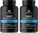 Ancient Nutrition Probiotics, SBO Probiotics Ultimate 50 Billion CFUs*/Serving, Digestive and Immune Support, Gluten Free, Ancient Superfoods Blend, Shrink-Wrapped 60 Capsules (2 Pack)