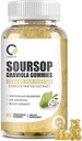 Soursop Graviola Gummies - Organic Soursop Leaves & Fruit Extract - Digestive Aid, Immune Support & Antioxidant Properties - Non-GMO, 60 Gummies