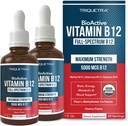 Organic Vitamin B12 - 5000 mcg, 3 BioActive Forms B12: Methyl B12, Adenosyl B12 & Hydroxy B12 - Plus L-Methylfolate Cofactor | Sublingual Form, Cherry Flavor, Vegan, Non-GMO (120 Servings - 2 Pack)