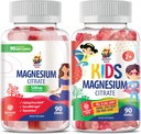 SUNNY SAM Magnesium Gummies for Kids & Magnesium Gummies for Adults - 500mg - Calm Magnesium Chews - Magnesium Citrate Chewable Supplement for Mood & Muscle Support