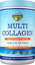 Terranics Multi Collagen Peptides Powder, Type I II III V X Hydrolyzed Collagen for Women+Men, Collagen Supplements, Fast Dissolve, Unflavored Colageno, No Sugar, Keto, 8oz
