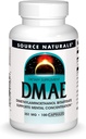 Source Naturals DMAE, Dimethylaminoethanol Bitartrate - Supports Mental Concentration*, 351mg - 100 Capsules