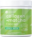 360 Nutrition Matcha Hydrolyzed Collagen Peptides Powder, Japanese Matcha Green Tea for Gut Health, Joint Support, Energy, Hair Skin & Nails, Gluten Free, Keto Friendly, Paleo, Non GMO (8oz (1 Count))