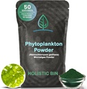 Holistic Bin Marine Phytoplankton Powder – Sustainably Cultivated in Nordic Green Water Farm – Nutrient-Dense Omega-3 Superfood – Rich in Amino Acids, Chlorophyll, Vitamins & Trace Minerals – 50 Grams