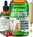Natural Antibiotics for Dogs to Help with Allergies and UTIs | Kennel Cough Medicine for Dogs | Cat Antibiotics for Infection | Herbal Supplement is Excellent for All Breeds and Ages | 2 oz