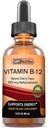 SBR Nutrition Vitamin B12 Sublingual Liquid Drops - Methylcobalamin, VIT B 12 Supports Energy, Max Absorption, 3000mcg Per Serving, 60 Servings, Non-GMO, Vegan Friendly, Manufactured in The USA