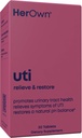 her own UTI, Helps Restore pH Balance, Supports Vaginal Flora and Balance, Promotes Urinary Health, 7 Strain Probiotic Blend, Shelf Stable, Gluten and Soy Free, Vegan, 30 Capsules, 30 Servings