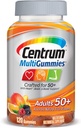 Centrum Multivitamin Gummy for Adults 50 Plus, Assorted Flavor, Fruit, 120 Count