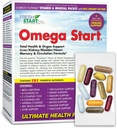 Omega Start Complete Daily Vitamin Pack | Whole Body Health & Immune Booster | Vitamin A, B, C, D, E, Minerals, Elderberry, Beta Glucans, Turmeric, Milk Thistle, Ginkgo Biloba (30 Packets)
