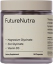 Magnesium Glycinate, Zinc Glycinate & Vitamin D3 - Triple Action for Immune, Muscle, and Bone Health, High Absorption Formula, 90 Count (Pack of 1)