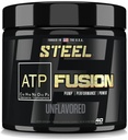 Steel Supplements ATP-Fusion | Optimized Absorption Creatine Monohydrate Workout Supplement | Bloat Free Formula for Faster Recovery with Creatine Monohydrate Powder | 40 Servings
