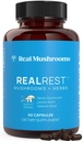 Real Mushrooms RealRest Capsules – Organic Reishi Mushroom and Lemon Balm Extract – Calmness, Mindfulness & Wellness Support – Vegan, Non-GMO, No Fillers – 60 Count Functional Mushroom Supplement