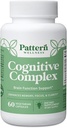 Pattern Wellness Cognitive Complex Supplement – Supports Brain Health & Mental Clarity – with Lion’s Mane, Bacopa & B Vitamins – 60 Vegetarian Capsules