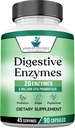 American Standard Supplements Digestive Enzymes Plus Probiotics & Prebiotics, 90 Veggie Capsules, for Digestion with Amylase, Bromelain, Papain, Lipase, Lactase, Protease, Papain, Cellulase