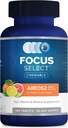 Focus Select AREDS2 Based Chewable Eye Vitamin-Mineral Supplement - AREDS2 Based Supplement for Eyes (180 ct. 90 Day Supply) Citrus Flavored AREDS2 Based Eye Chewable - AREDS2 Low Zinc Formula