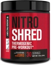 Jacked Factory NITROSURGE Shred Pre Workout Supplement - Energy Booster, Instant Strength Gains, Sharp Focus, Powerful Pumps - Nitric Oxide Booster & PreWorkout Powder - 30Sv, Orange Pineapple