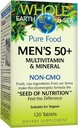 Natural Factors Whole Earth & Sea Men's 50+ Multivitamin & Mineral - Daily Nutritional Support Multivitamin - Supports Brain Health & Immune System Function - Vegan - 120 Tablets (60 Servings)