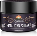 Ajoblanco 600mg Pure Himalayan Organic Shilajit Resin - Himalayan Shilajit Resin with Organic Ayurvedic Blend in High Potency for Energy, Strength & Immunity, Pack of 1