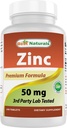 Best Naturals Zinc Supplement as Zinc Gluconate 50mg 240 Tablets - Immune Support