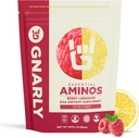 Gnarly Nutrition Essential Aminos Powder, Berry Lemonade – Pre-Workout Amino Acids – NSF Contents Certified – Supplement to Support and Rebuild Muscle – Berry Lemonade Caffeine Free, 10.58 oz