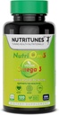 Omega 3 Vegan Supplement with DHA & EPA for Brain, Eye & Heart Health – 120 Softgels – NutriOm3 – Non-GMO, Allergen-Free, SeaGel Technology, Sustainably Sourced Algal Oil