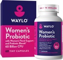 Waylo Probiotics for Women 60 Billion CFU – Tiny Easy-to-Swallow Capsules – 10 Strains + Prebiotics, Cranberry & D-Mannose – Gut, Vaginal Probiotics, pH & Immune Health, Vegan – 60 Caps