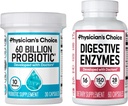 Physician's CHOICE - Optimal Gut Health Bundle: 60 Billion Probiotics + Digestive Enzymes for Digestive Comfort and Immune Support