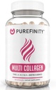 PUREFINITY Collagen Peptides for Women – Type I, II, III, V & X with Biotin & Hyaluronic Acid, Supports Healthy Skin, Bones, Hair & Nails – Non-GMO, Grass-Fed, 90 Capsules (1 Month Supply)