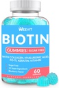 Biotin Gummies, Sugar Free Biotin Vitamins for Women & Men