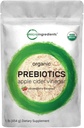 Organic Prebiotics Fiber Powder | 1Lb, 6 in 1 All Natural Plant | Fruit Formula, Strawberry Flavor, Vegan | Keto, No Additives, No Fillers, Supports Healthy Digestion & Immune System for Women and Men