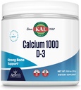 KAL Calcium Vitamin D-3 ActivMix, Powder Calcium Supplement, Bioavailable Calcium Lactate and Gluconate, Bone Health Support, Unflavored, Non-GMO, Gluten Free, 60-Day Guarantee, 31 Servings, 10.9 oz