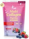 Fuel Multi Collagen Peptides Powder – 20g Hydrolyzed Collagen I, II, III, V & X for Hair, Skin, Nails & Joint Support – Better Absorption – Keto & Gluten Free, Mixed Berry, 9.59oz