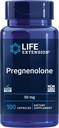 Life Extension Pregnenolone, neurohormone, Promotes Memory Health and Brain Plasticity, Gluten-Free, Non-GMO, 100 Capsules