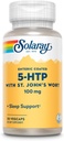SOLARAY 5-HTP Plus St John's Wort - 30 Enteric-Coated Capsules - 100 mg - 30 Servings