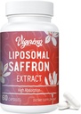 Saffron Supplements - 100% Pure Saffron Extract 88.5 mg, Maximum Absorption, Better Bioavailability, Liposomal Supplements for Mood, Focus & Vision - 60 Vegan Capsules, Made in USA