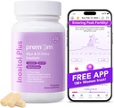 Premom Inositol Plus - 2000mg Myo-Inositol & 50mg D-Chiro Inositol, CoQ10, Folate & Vitamin D3-40:1 Ratio - Supports Hormonal Balance, Ovarian & Reproductive Health - 30 Day Supply