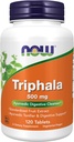 NOW Foods Supplements, Triphala 500 mg, Combination of Harada, Amla and Behada, 120 Tablets