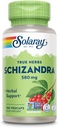 SOLARAY Schizandra 580 mg - Schisandra Supplement for Body Health and Wellness Support - with Schisandra Berry - Non-GMO Project Verified, Vegan, Lab Verified, 60-Day Guarantee, 100 Servings