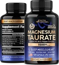 Magnesium Taurate 1500 mg with Vitamins B6, C & D3 - Pepper for Enhanced Absorption - Laboratory Tested, Made in USA - 120 Capsules, 2 Month Supply