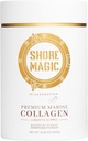 Shore Magic Premium Marine Collagen Powder Types I-IV | Wild Fish-Sourced, Hydrolyzed, Unflavored & Odorless | 9g Protein Per Serving – Supports Skin, Hair, Nails, Joints & Bones | 4-Month Supply