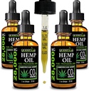 GreenIVe Hemp Drops 28,000mg Naturally Grown Hemp Oil Drops Vegan Omegas Natural Potent Results (4 Pack)