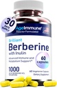 Berberine 1000mg Supplement Complex with Inulin Prebiotic - Berberine 500mg per Capsule - Doctor Formulated Supplements for High Absorption from a Doctor-Owned Brand.