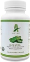 Aloe's Best Organic Aloe Vera Capsules, 120 Veggie Caps, Pure Natural Whole Leaf Powder Supplement, Supports Healthy Skin, Hair, and Nails