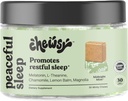 Chewsy Peaceful Sleep Chews, Sleep Support, 3 mg Melatonin, 200 MGS L-Theanine, Chamomile, Lemon Balm, Magnolia, Nighttime Sleep Aid, Naturally Minty Chews, Promotes restful Sleep, 30-Day Supply (1)