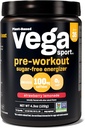 Vega Sport Sugar Free Pre-Workout Energizer, Strawberry Lemonade - Pre Workout Powder for Women & Men, Supports Energy and Focus, Electrolytes, Vegan, Keto, Gluten Free, Non GMO, 4.3 oz