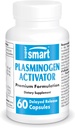 Supersmart - Plasminogen Activator (Advanced Formula) - with Pterostilbene, Nattokinase, Serrapeptase, OPC - High Potency Antioxidant Supplement | Non-GMO & Gluten Free - 60 Delayed Release Capsules