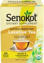 Senokot Dietary Supplement, Natural and Organic Senna Leaf, Laxative Tea for Occasional Constipation, 20 Wrapped Pyramid sachets, Certified Organic.