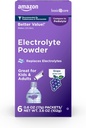 Amazon Basic Care Electrolyte Powder Packets for Rehydration for Kids & Adults, Grape Flavor, 6 Count (Pack of 1)